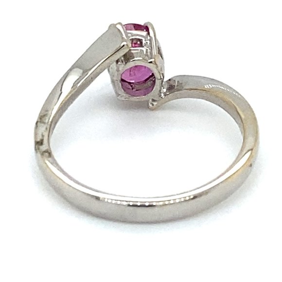 Mozambique Ruby 1.20ct Solid 18K White Gold Ring - Picture 6 of 8